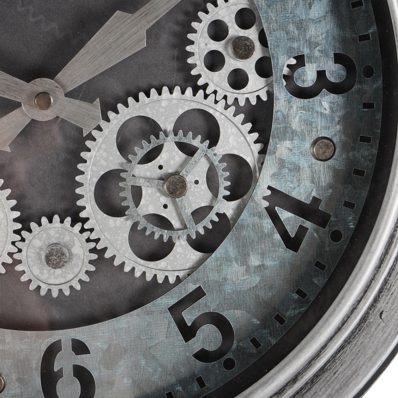 Palladium Antique Silver Mini Dials Wall Clock